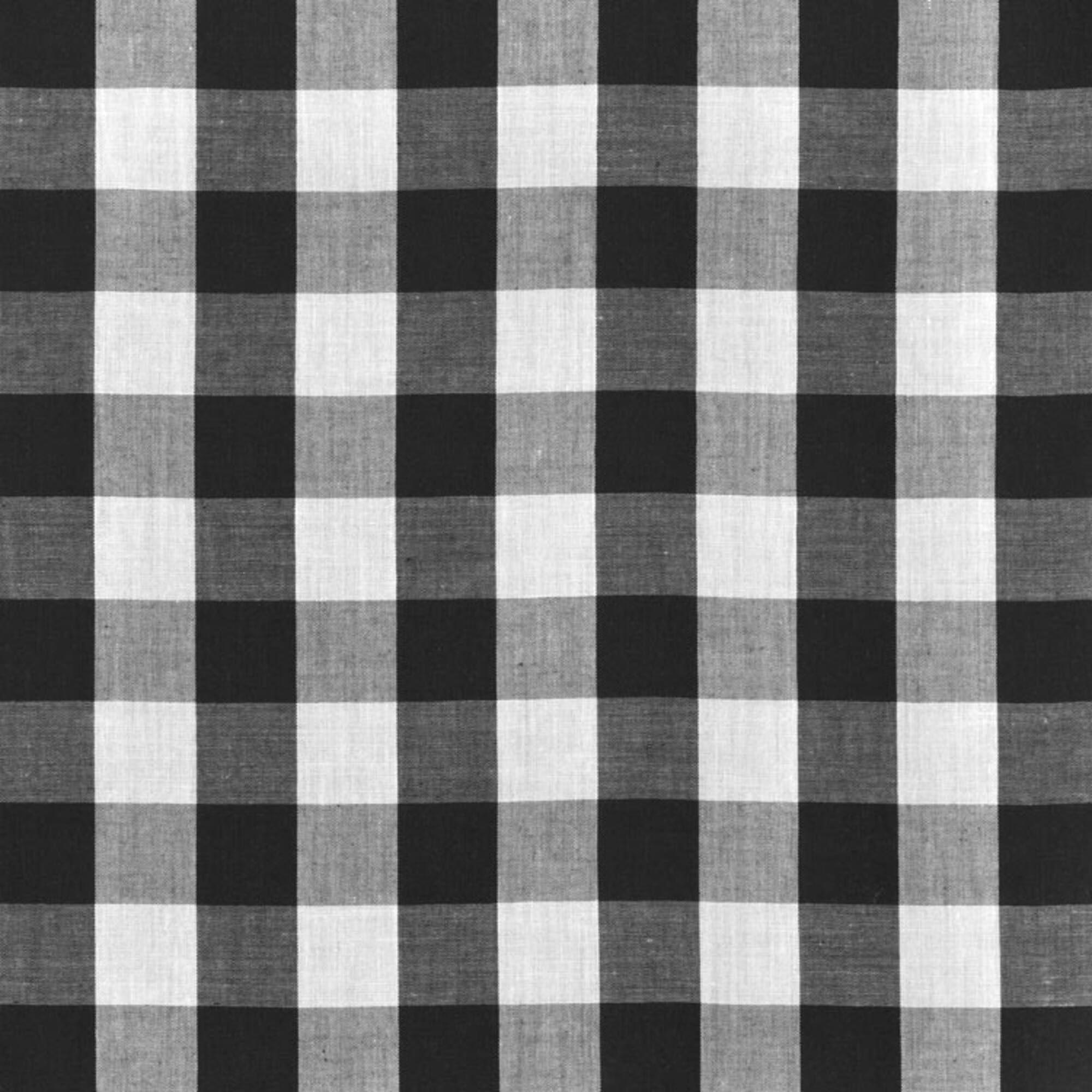 1" Black Gingham